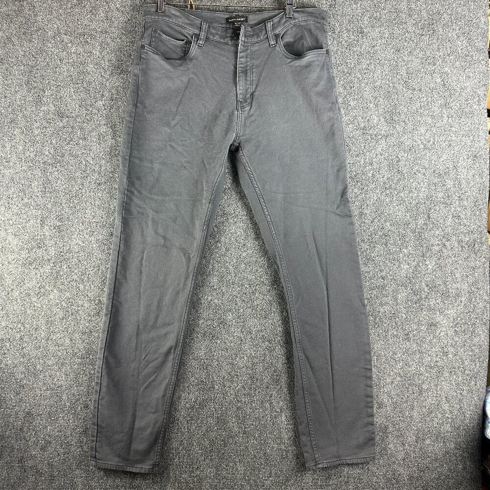 Banana Republic Pants Womens 4 Ryan Fit Gray Cotton Stretch Pockets Flared Leg